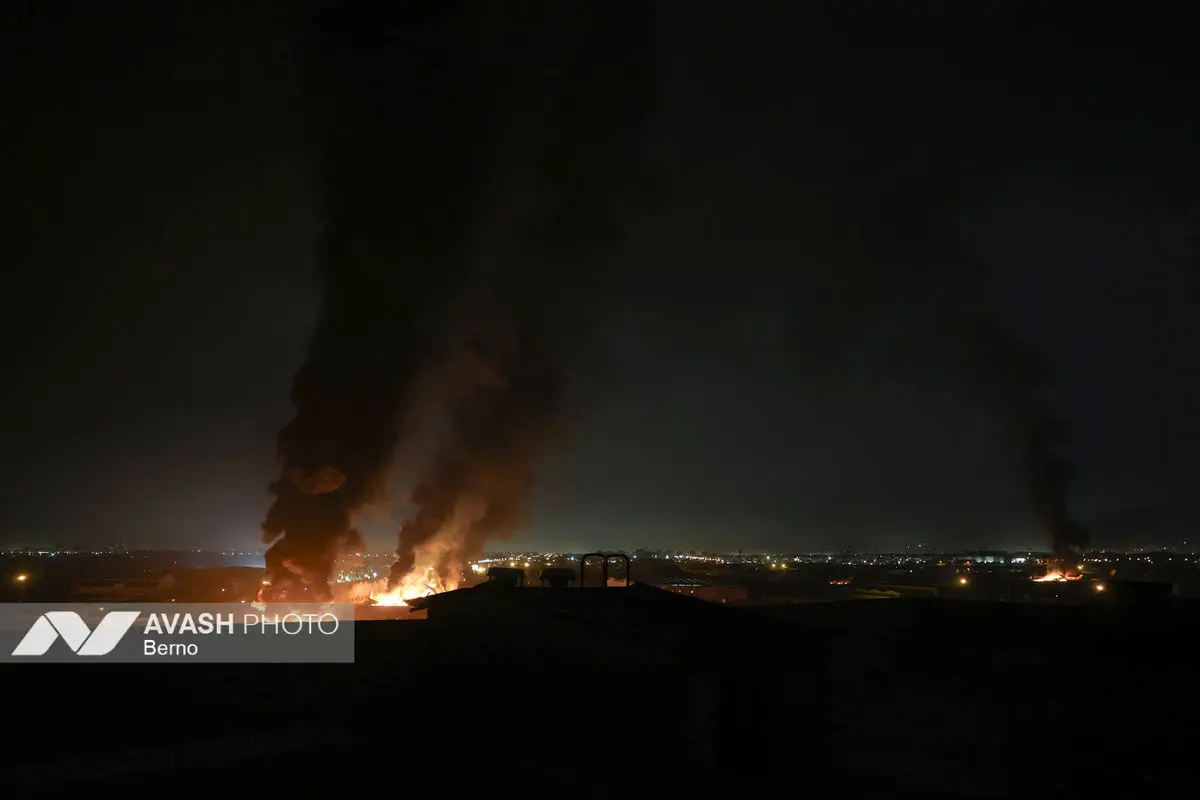 حمله موشکی آمریکایی - صهیونیستی به مناطقی از غرب تهران