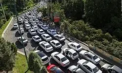 ترافیک سنگین در خیابان‌ها و بزرگراه‌های تهران