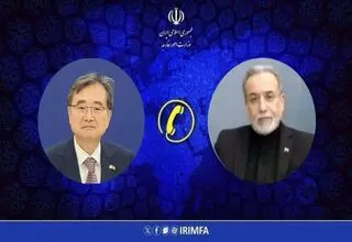 گفت‌وگوی تلفنی وزرای امور خارجه ایران و کره جنوبی