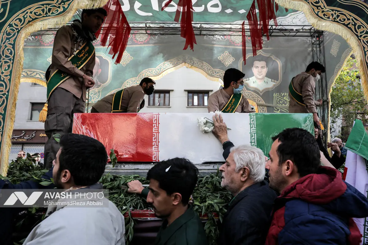 مراسم تشییع پیکر شهدای جنایات اخیر صهیونی - آمریکایی _۱