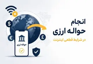 انجام حواله ارزی در شرایط قطعی اینترنت 