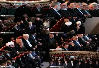 غیبت جبلی رییس صداوسیما در مراسم یادبود شهید لاریجانی + عکس 