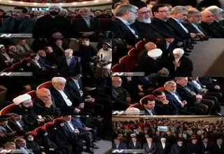 غیبت جبلی رییس صداوسیما در مراسم یادبود شهید لاریجانی + عکس 