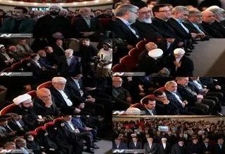 غیبت جبلی رییس صداوسیما در مراسم یادبود شهید لاریجانی + عکس 
