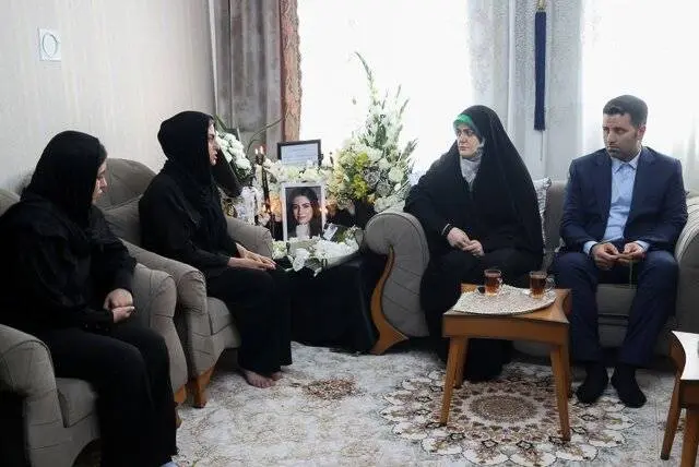 تسلیت دختر رئیسجمهور به خانواده الهه حسیننژاد