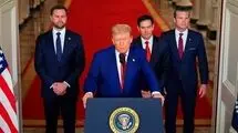 ترامپ: به همه تبریک می گویم الان زمان صلح است! 