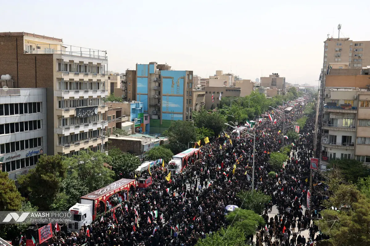 مراسم تشييع پيکر مطهر تعدادي از سرداران و فرماندهان، دانشمندان هسته‌اي