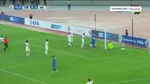 موقعیت و ضربه‌سر خطرناک بازیکن ازبکستان برابر ایران