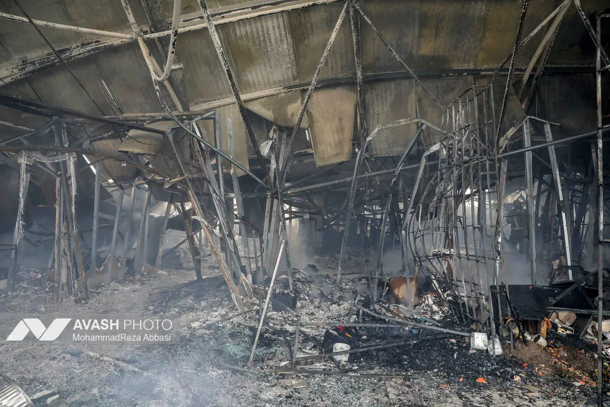 آتش‌سوزی بازار بزرگ جنت‌ - تهران