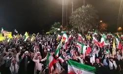 مردم تهران در میدان فلسطین تجمع کردند 
