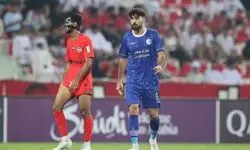 شکست استقلال برابر شباب الاهلی با درخشش سردار آزمون