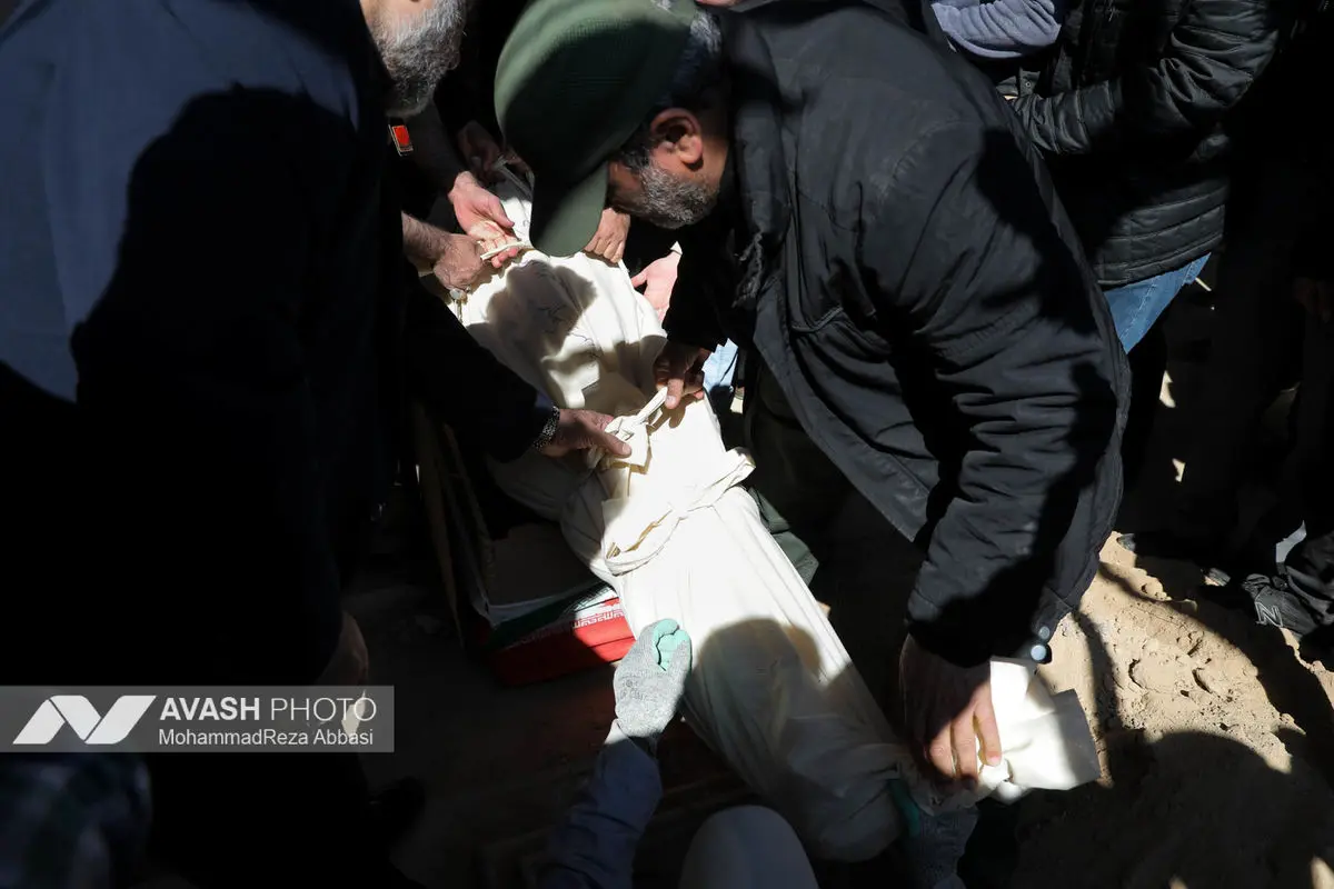 وداع با پیکر شهدای حملات صهیونی-آمریکایی