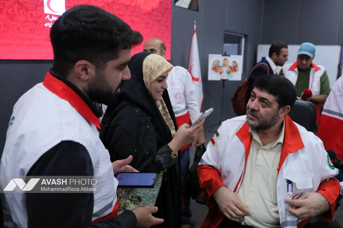 نشست خبری جمعیت هلال احمر