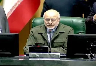 حضور رئیس مجلس شورای اسلامی در مراسم بزرگداشت شهید امنیت