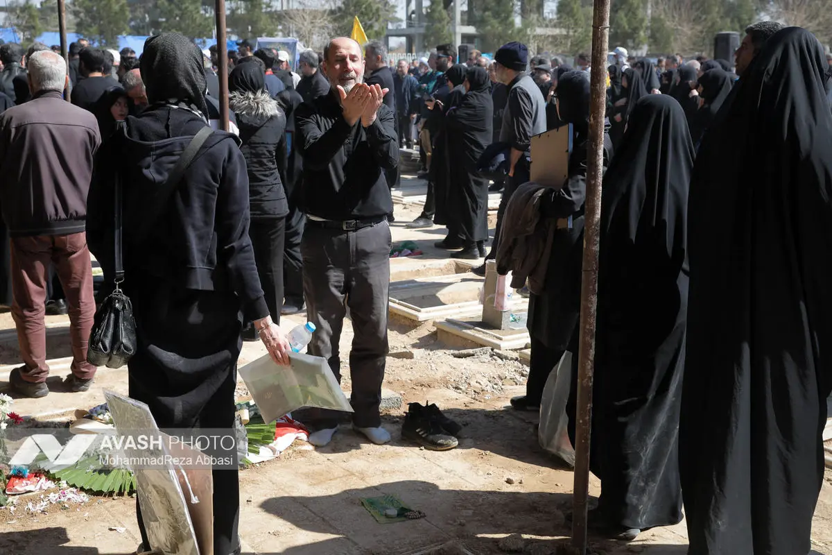 وداع با پیکر شهدای حملات صهیونی-آمریکایی