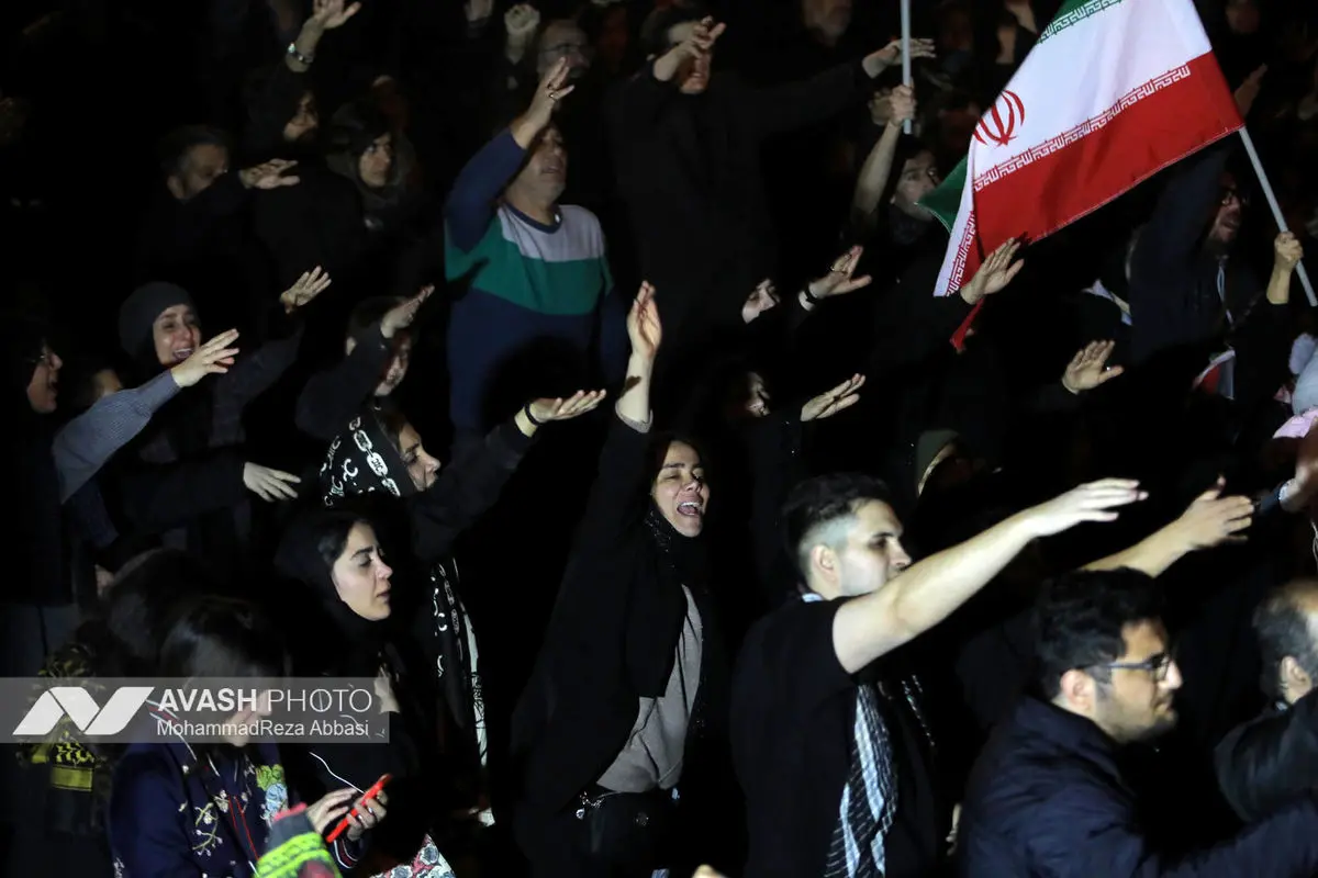 مراسم عزاداری در سوگ رهبر شهید انقلاب - تهران