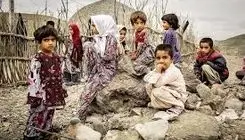 زخم گرسنگی بر صورت کودکان ایرانی 