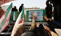 وداع باشکوه مردم تهران با قهرمانان مقاومت 