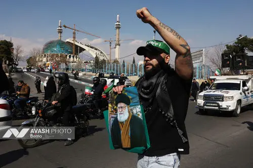 راهپیمایی مردم تهران در اعلام انزجار از جنایات آمریکا و رژیم صهیونیستی