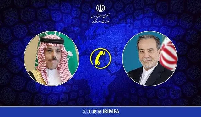 وزیر امور خارجه عربستان با عراقچی گفتگو کرد