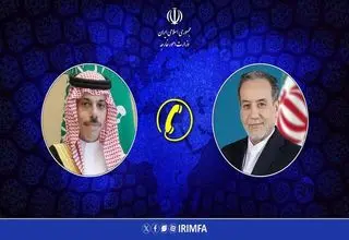 وزیر امور خارجه عربستان با عراقچی گفتگو کرد