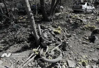 آسیب به ساختمان یک بانک‌ در حملات هوایی بامداد چهارشنبه تهران