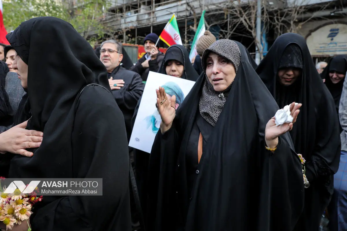 مراسم تشییع پیکر شهدای جنایات اخیر صهیونی - آمریکایی _۱