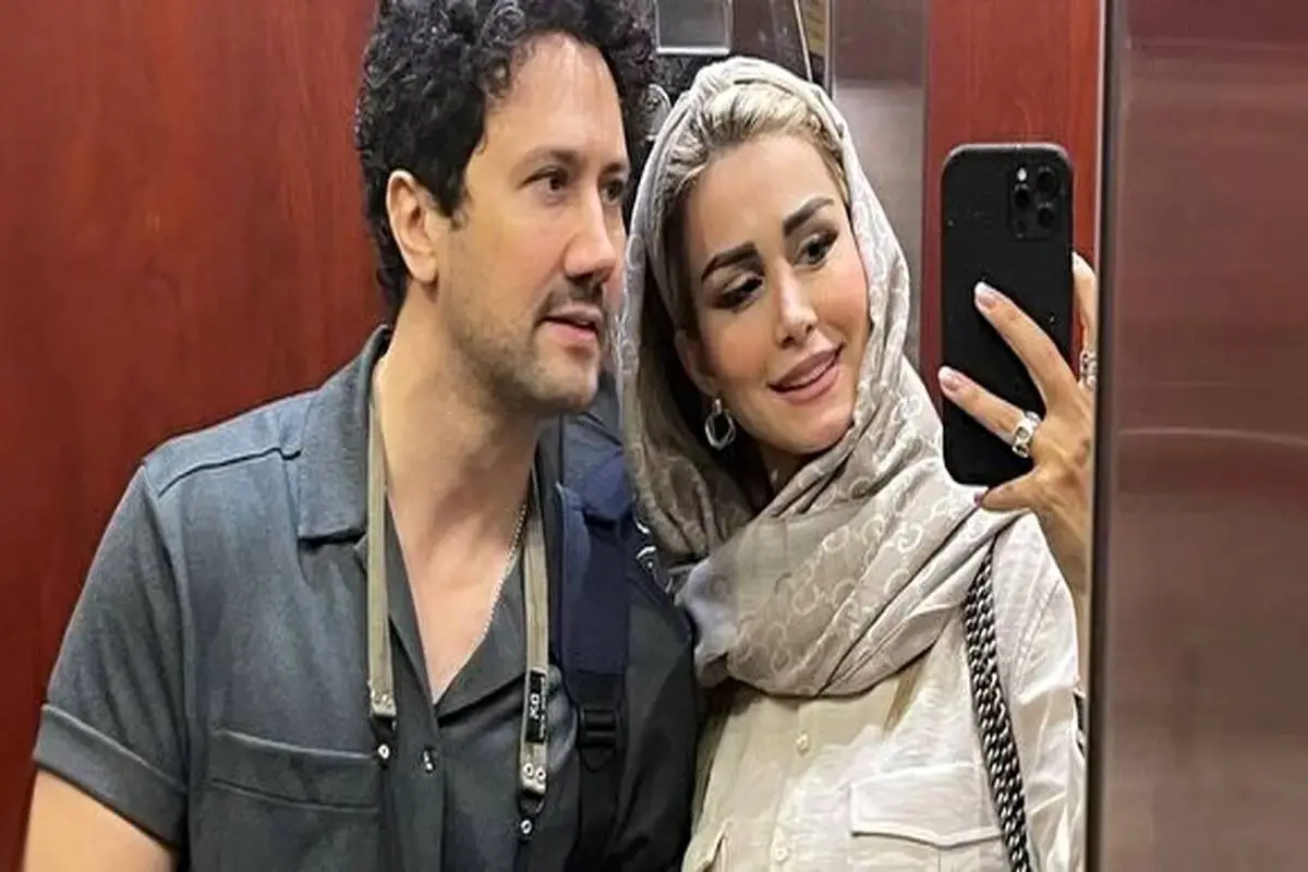 جلب توجه کردن تغییر چهره شاهرخ استخری در عکس دونفره با همسرش !