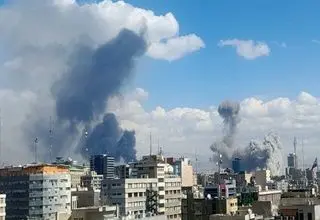 تصاویری از انفجار شدید نزدیک برج میلاد