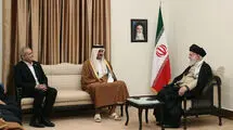 دیدار امیر قطر با رهبر انقلاب