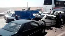 جزئیات تصادف زنجیره‌ای اتوبوس، کامیون و سواری در جاده خوی/ آمار مصدومان اعلام شد