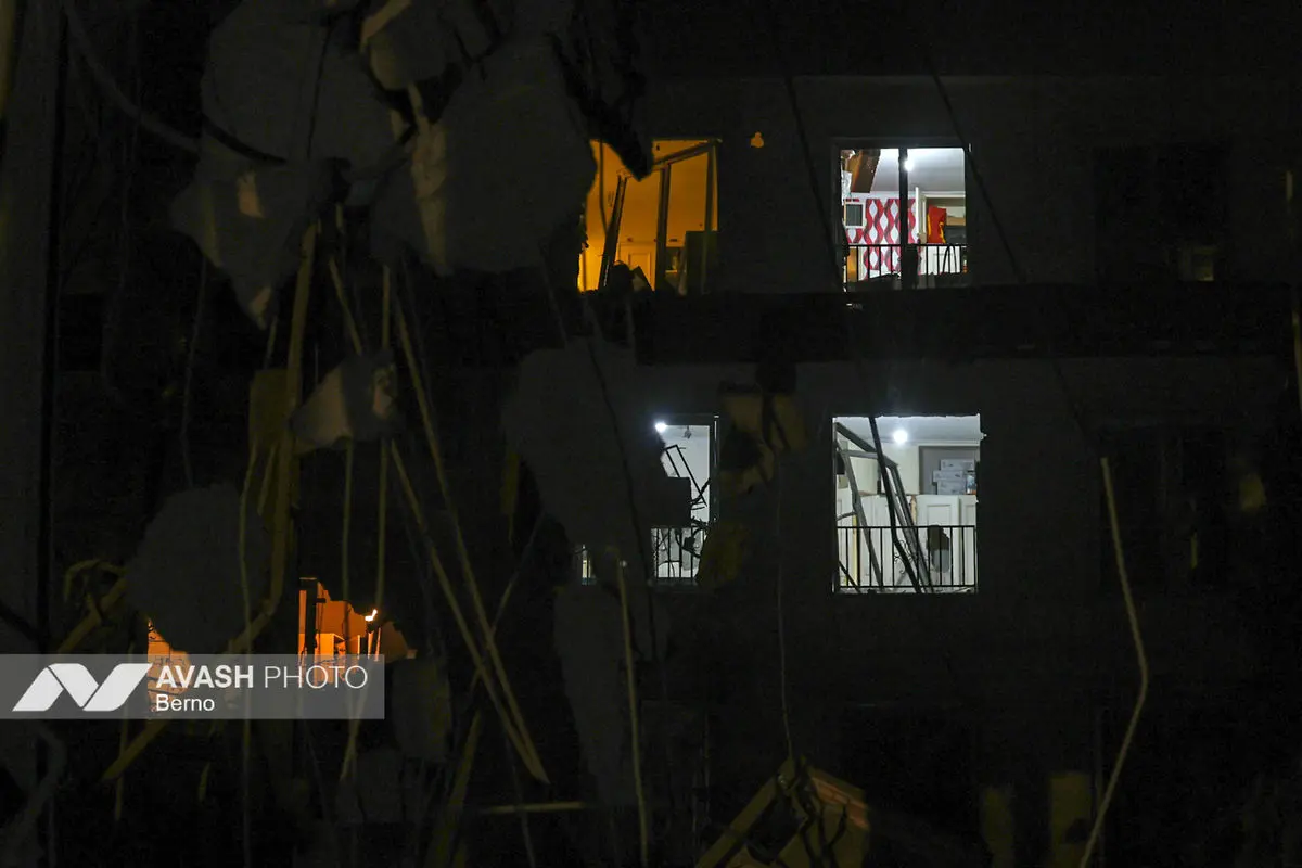 حملات شبانه آمریکایی - اسرائیلی به مناطق مسکونی تهران