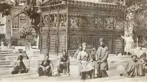 عکس/ نماهایی خاص و دیدنی از مقبره حافظ در شیراز دوران قاجاریه