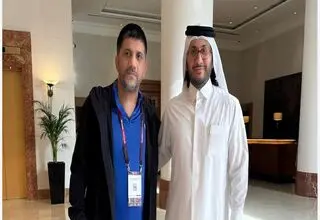 دیدار رئیس فدراسیون کشتی ایران با رئیس فدراسیون کشتی قطر