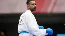 صادق‌زاده در مرحله رده‌بندی کاراته