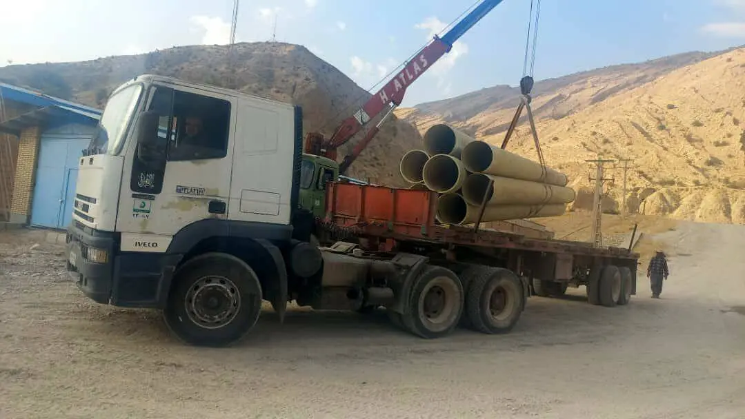 آتش زدن عمدی لوله خط انتقال آب توسط افراد ناشناس