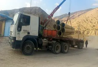 آتش زدن عمدی لوله خط انتقال آب توسط افراد ناشناس