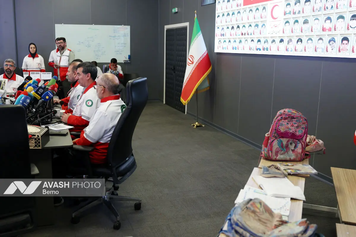 نشست خبری رئیس جمعیت هلال احمر