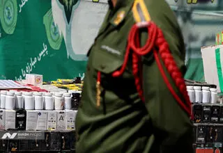 نمایشگاه  کشفیات و توقیفات موادمخدر توسط پلیس تهران