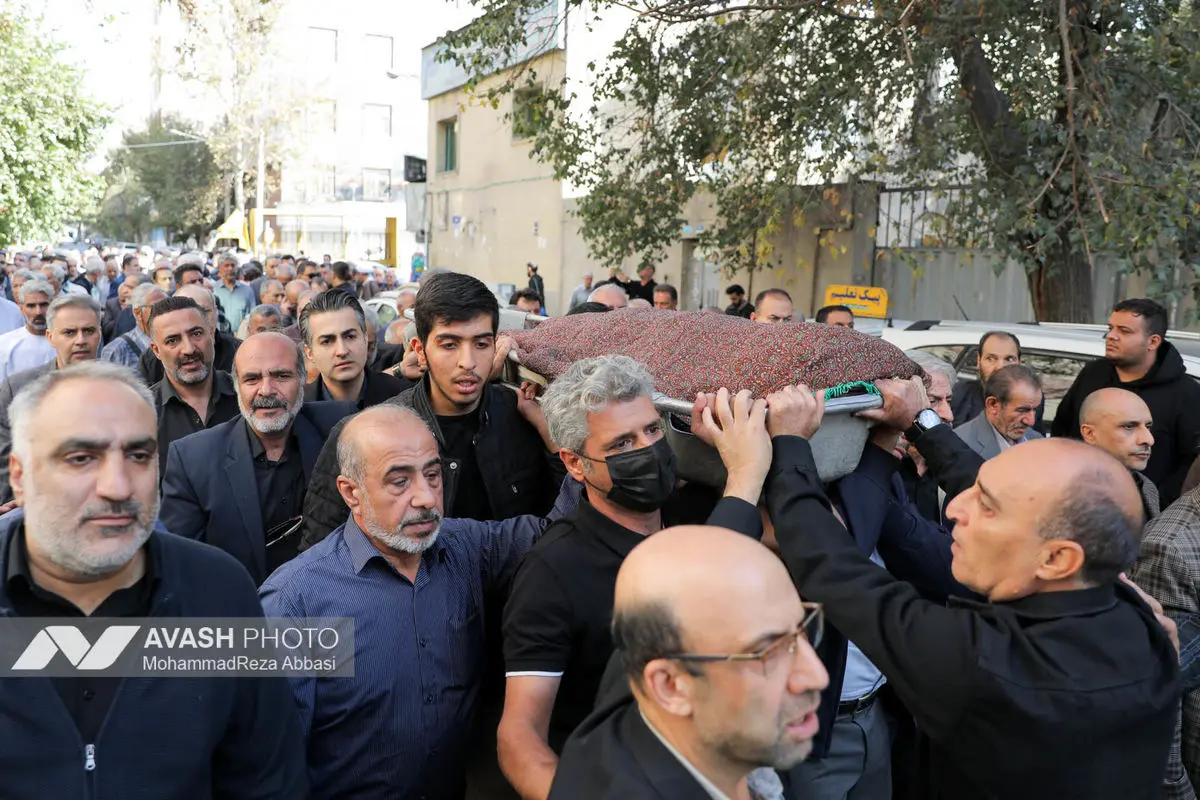 مراسم تشییع سید محمد تاج زاده