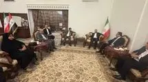 دیدار رئیس سازمان گذرگاه‌های مرزی و استانداران سه استان مرزی عراق با سفیر ایران
