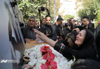 مراسم تشییع پیکر امید جهان