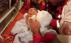 به دنیا آمدن یک نوزاد در آغوش عوامل اورژانس