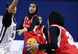 صعود دختران بسکتبال ایران به یک‌چهارم