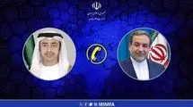 تماس تلفنی وزیر خارجه امارات با عراقچی 