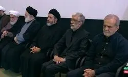 حضور رئیس‌جمهور در مراسم چهلم تدفین رهبر شهید انقلاب