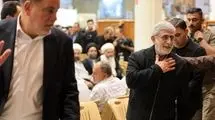 حضور سردار قاآنی در مراسم ختم همسر آیت‌الله سیستانی در نجف
