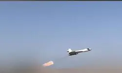 فیلمی از سرنگونی پهپاد متخاصم در جزیره قشم