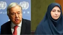 نامه رئیس سازمان حفاظت محیط زیست به دبیر کل سازمان ملل