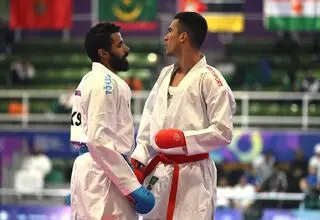 مرتضی نعمتی حریف قدرتمند عربستانی را شکست داد و به نیمه نهایی رسید